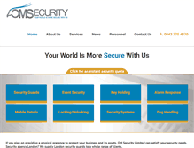 Tablet Screenshot of omsecurity.co.uk